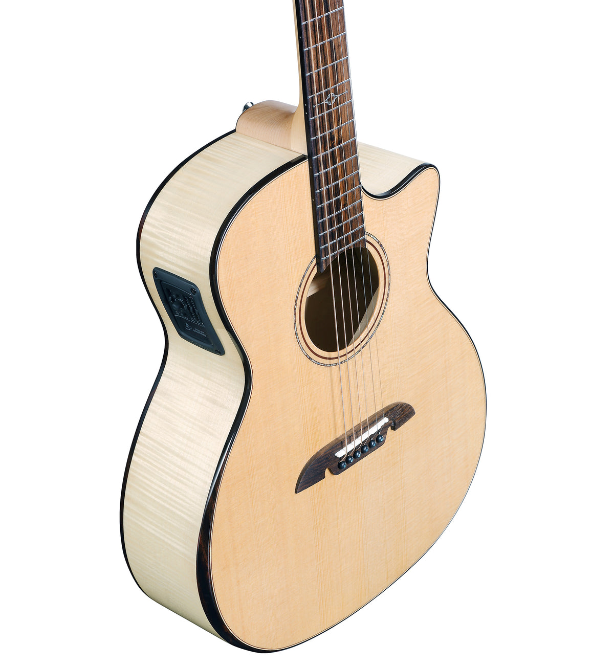 Alvarez AGFM80CEAR ARTIST ELITE GRAND AUDITORIUM ACOUSTIC ELECTRIC W/SLIM BEVEL ARMREST & CUTAWAY - Natural