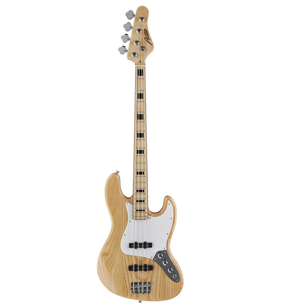 Austin AJB300N Double Cutaway 4 String Bass Natural