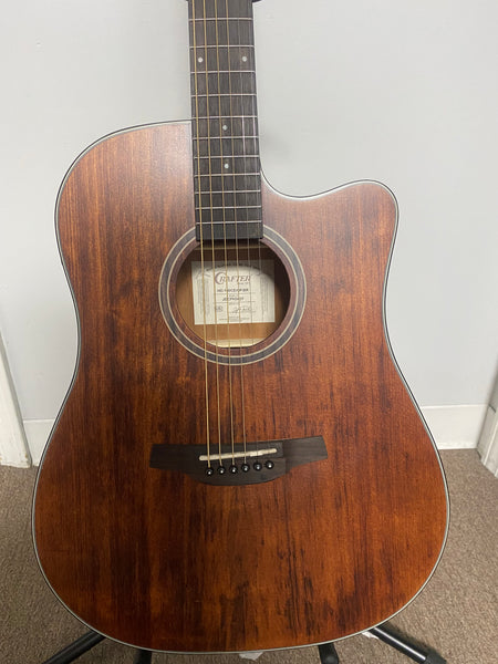 Crafter HD100-CE-BR Silver series 100 dreadnought acoustic-electric guitar with cutaway Brown