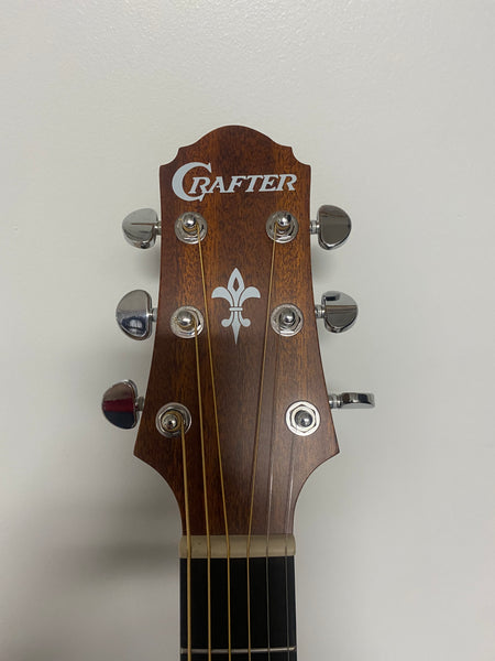Crafter HD100-CE-BR Silver series 100 dreadnought acoustic-electric guitar with cutaway Brown