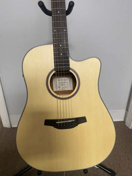 Crafter HD100-CE-N Silver series 100 dreadnought acoustic-electric guitar with cutaway