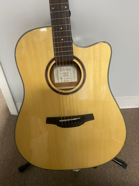 Crafter HD250-CE-N Silver series 250, dreadnought acoustic-electric guitar with cutaway