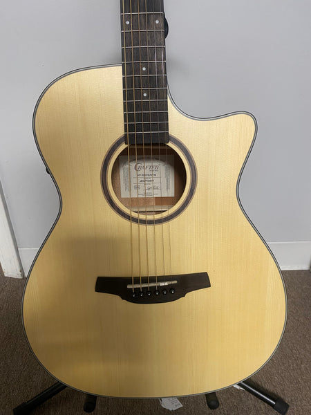 Crafter HT100-CE-N Silver series 100 Orchestra acoustic-electric guitar with cutaway