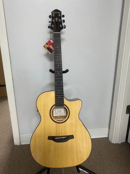 Crafter HT250-CE-N Silver series 250, Orchestra acoustic-electric guitar with cutaway