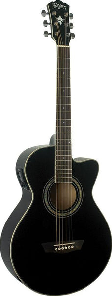 Washburn EA10B Festival Series Petite Jumbo with Electronics Black