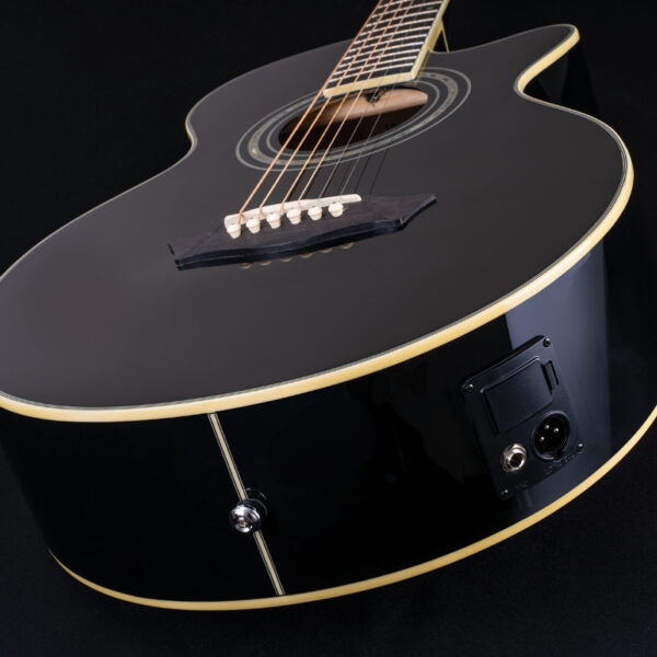 Washburn EA10B Festival Series Petite Jumbo with Electronics Black