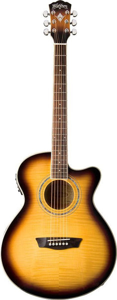 Washburn EA15ATB Festival Series Mini Jumbo Acoustic-Electric Guitar Tobacco Sunburst