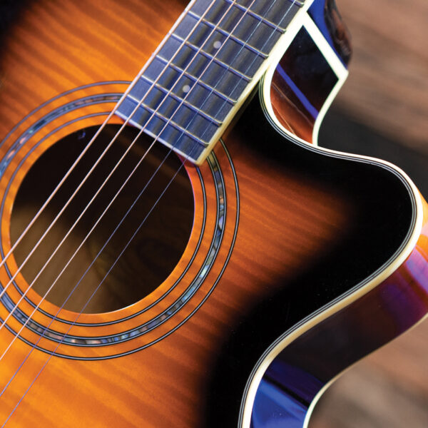 Washburn EA15ATB Festival Series Mini Jumbo Acoustic-Electric Guitar Tobacco Sunburst