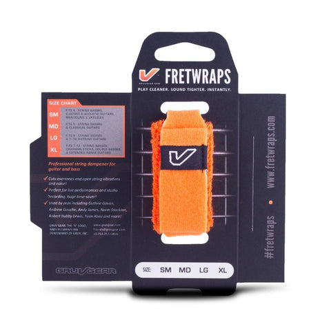 Fretwraps 1 Pack Large Orange FW-1PK-ORG-LG