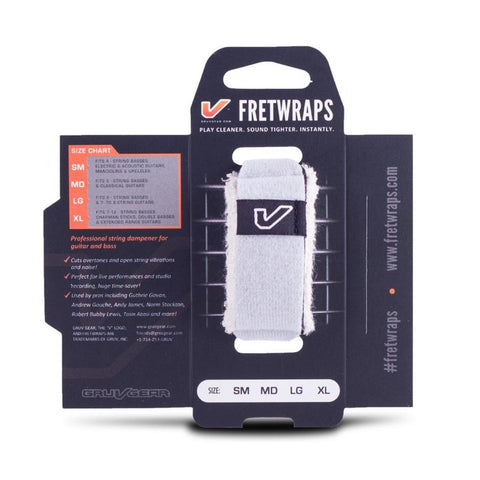 Fretwraps 1 Pack Large White FW-1PK-WHT-LG