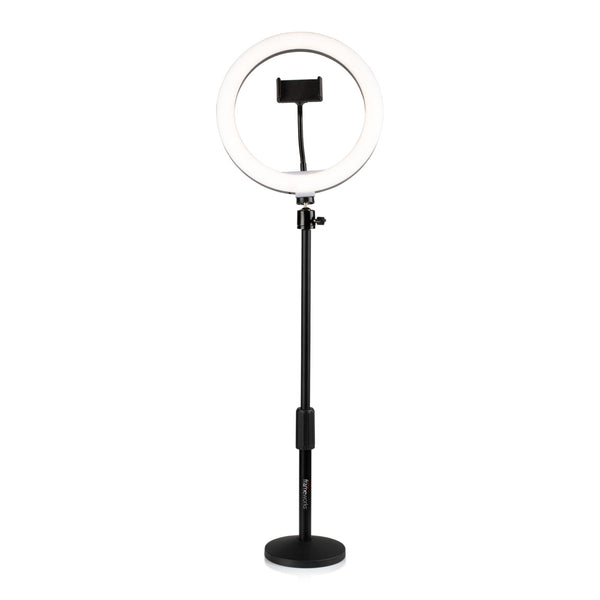 Gator GFW-RINGLIGHTDSKTP Ring Light Round Base Desktop Stand W/ Phone Clamp