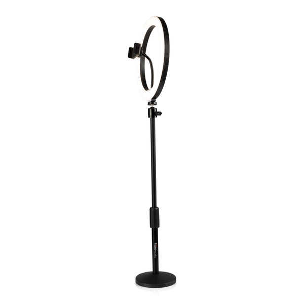 Gator GFW-RINGLIGHTDSKTP Ring Light Round Base Desktop Stand W/ Phone Clamp