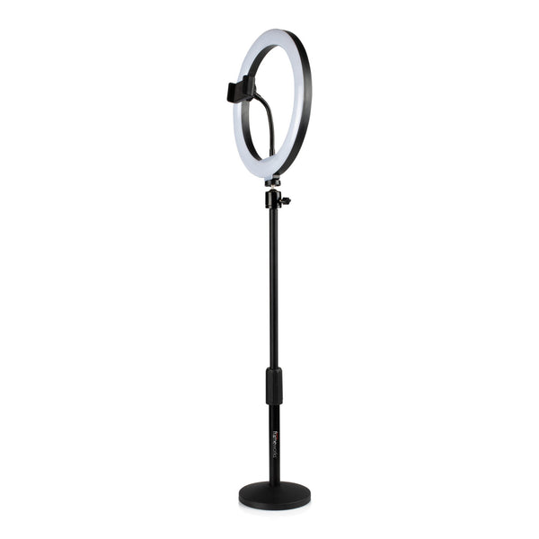 Gator GFW-RINGLIGHTDSKTP Ring Light Round Base Desktop Stand W/ Phone Clamp