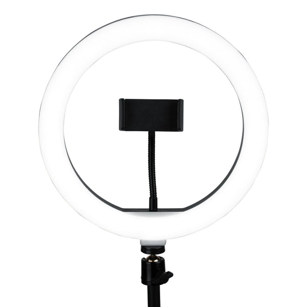 Gator GFW-RINGLIGHTDSKTP Ring Light Round Base Desktop Stand W/ Phone Clamp