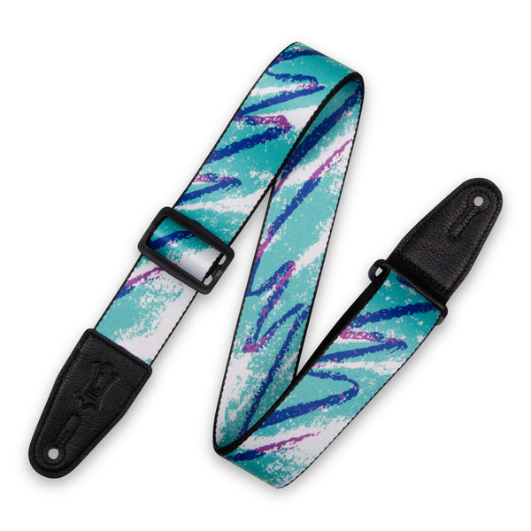 Levy's MPD2-126 Polyester Guitar Strap 90s Paper Cup Pattern