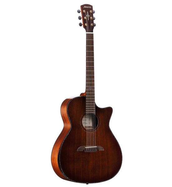 Alvarez MGA77CEARSHB Masterworks Grand Auditorium All Solid Acoustic Electric. Walnut W/Cutaway & Bevel Arm