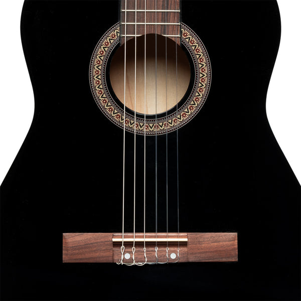 Stagg SCL50-BLK 4/4 Classical Guitar with Linden Top Black