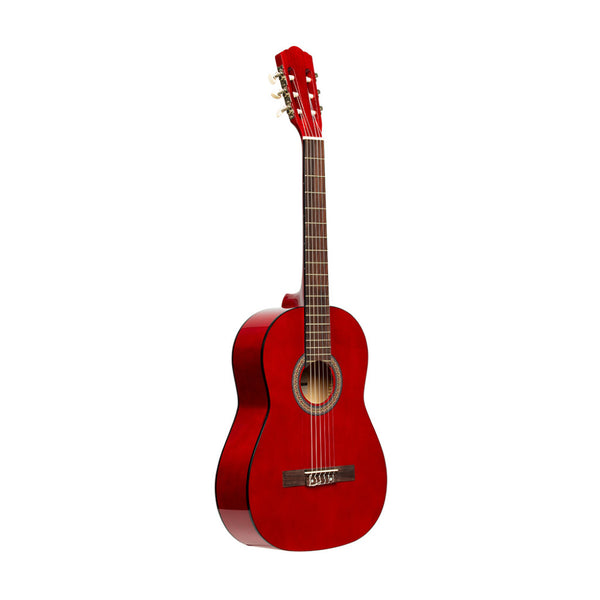 Stagg SCL50-RED 4/4 Classical Guitar with Linden Top Red
