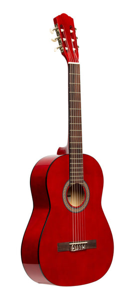 Stagg SCL50-RED 4/4 Classical Guitar with Linden Top Red