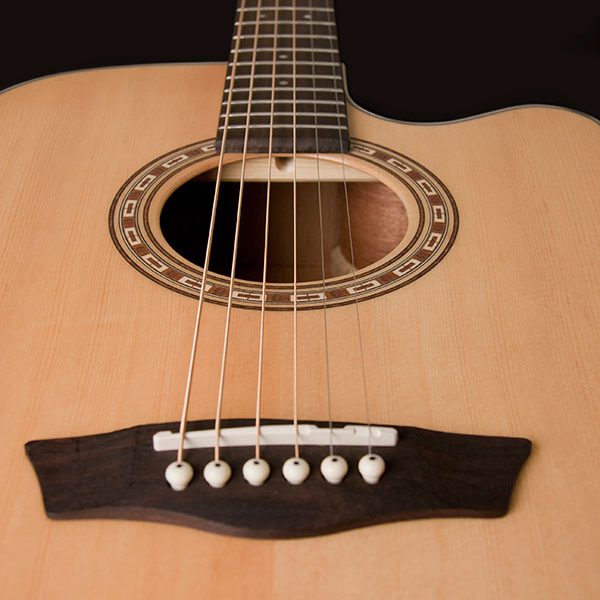 Washburn WD7SCE Harvest Series Dreadnought w/ Cutaway Natural