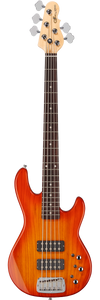 G&L Tribute Series L-2500 5-String Bass with Brazilian Cherry Fretboard Honeyburst