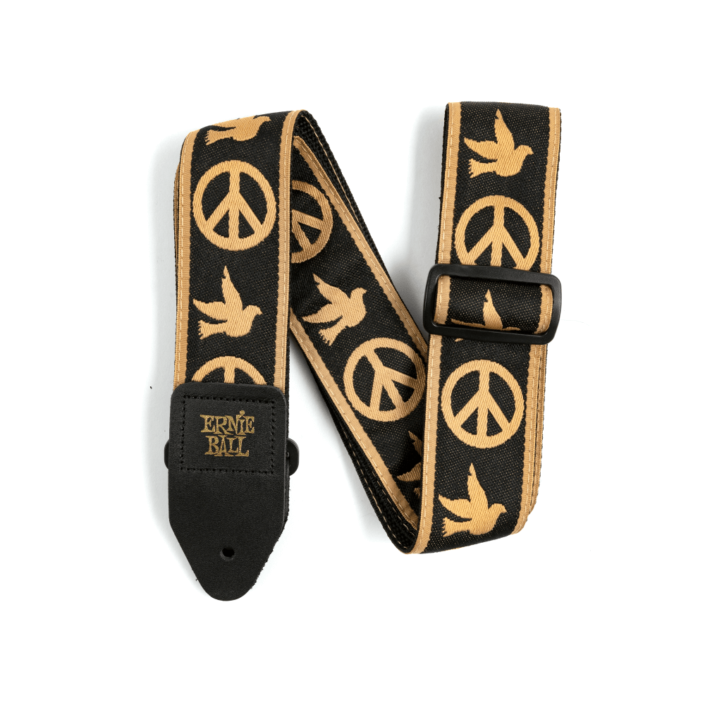 Ernie Ball PO4613 PEACE LOVE DOVE JACQUARD STRAP