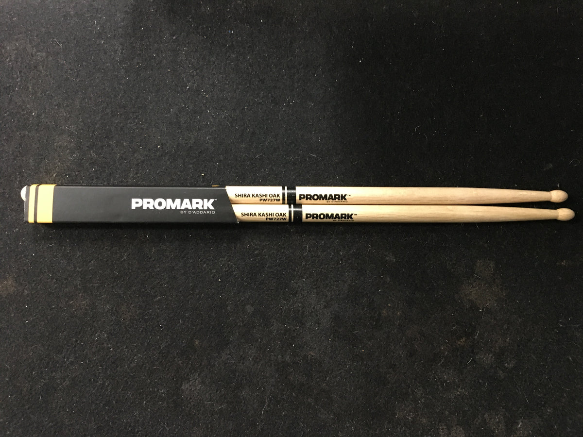 Pro-Mark PW727W Shira Kashi Oak 727 Wood Tip Drum Sticks (Pair)