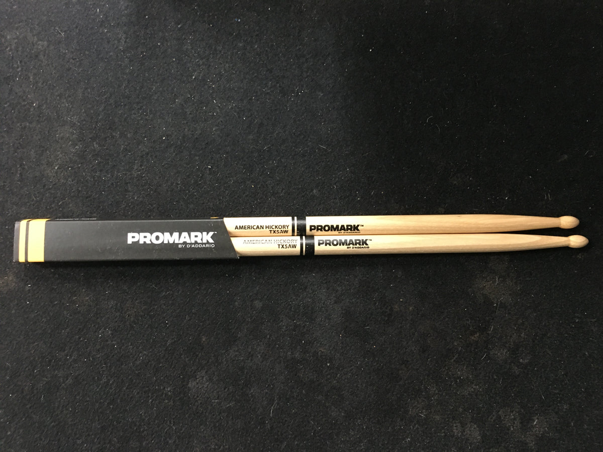 Pro-Mark TX5AW Hickory 5A Wood Tip Drum Sticks (Pair)