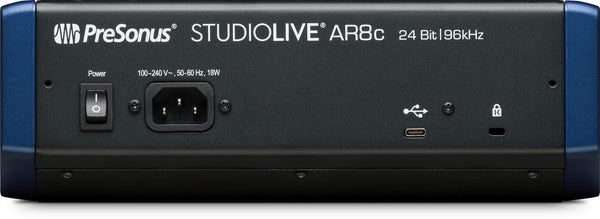 Presonus StudioLive AR8C 8-channel USB-C™ Compatible Audio Interface / Analog Mixer / Stereo SD Recorder