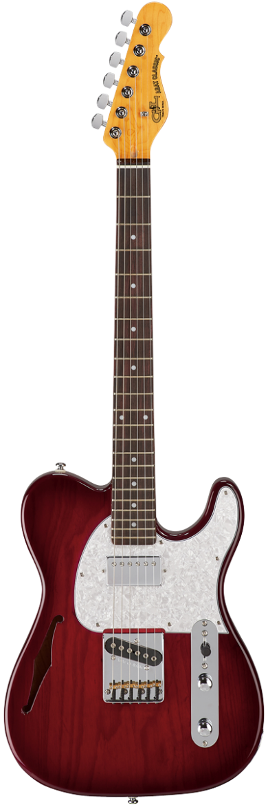G&L Tribute Series ASAT CL Bluesboy Semi Hollow Red Burst