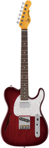 G&L Tribute Series ASAT CL Bluesboy Semi Hollow Red Burst